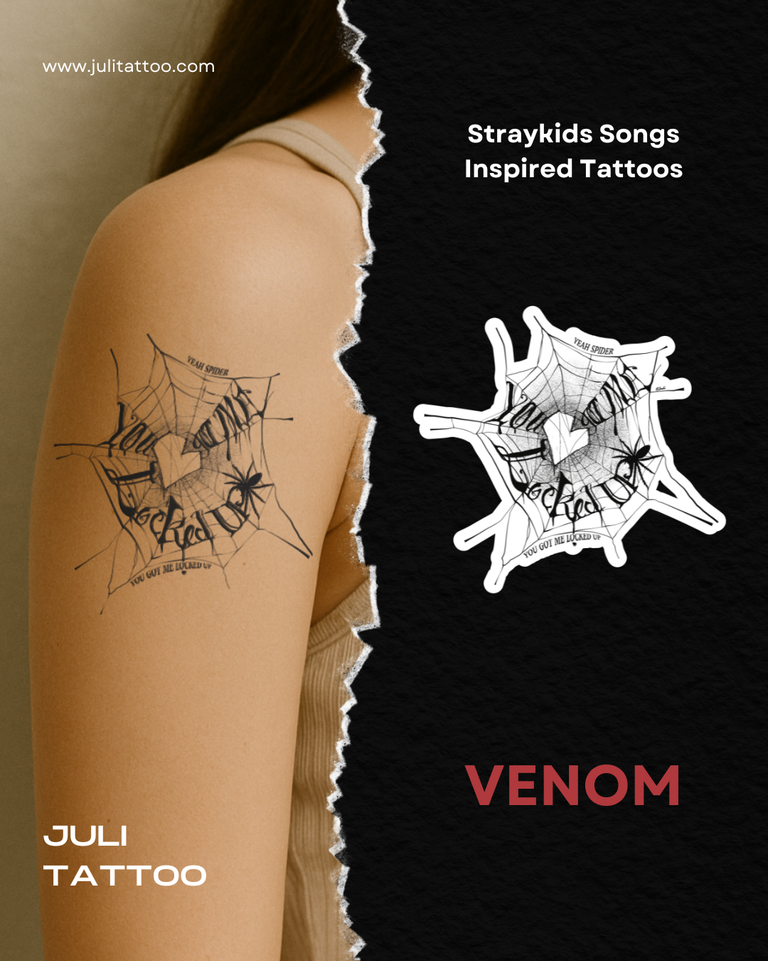 Set #1 | SKZ Songs Inspired Tattoo Stickers | 20cm*15cm