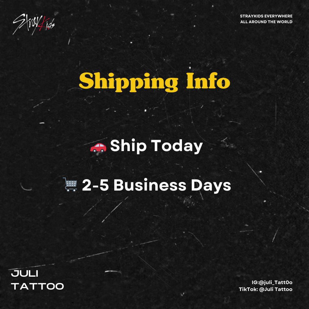 Set #1 | SKZ Songs Inspired Tattoo Stickers | 20cm*15cm